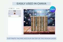Christmas tumbler mockup | Christmas Canva tumbler mockup Product Image 3