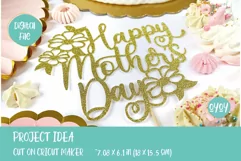 Mother's Day SVG | Happy Mother's Day Cake Topper SVG Product Image 6
