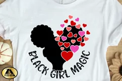Black Girl Valentine SVG Black Girl Magic SVG Cut Files Product Image 2
