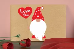 Love You Svg, Gnome Svg, Valentine's Svg Product Image 5