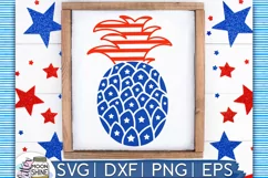 Patriotic Pineapple SVG DXF PNG EPS Cutting Files Product Image 1