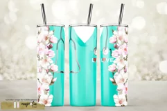 Nurse tumbler wrap png sublimatiion design Product Image 1
