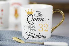 Birthday Svg, 32 Birthday svg, 32 Birthday clipart, happy bi Product Image 3
