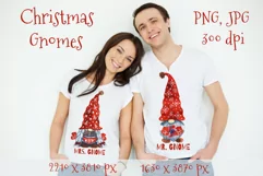 Couple shirts. Gnomes Christmas. Couple Christmas Product Image 1
