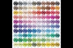 100 Real Round Diamond Clip Arts, Wedding Diamond Product Image 6