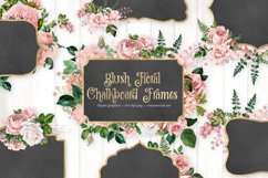 Blush Floral Chalkboard Frames Product Image 1