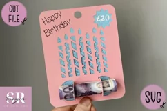 Birthday Money card | Paper cutting | Money card SVG Product Image 2