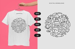 Love Doodle T-shirt | SVG Product Image 1