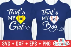Baseball SVG | That's My Boy / Girl | Softball | Shirt Product Image 1