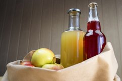 Glass bottle with a juice Product Image 1