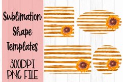 Gold Sunflower Sublimation Templates Product Image 1