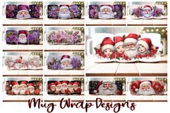 100 3D Christmas Tree Mug Wrap Bundle, Gnome Sublimation PNG Product Image 4