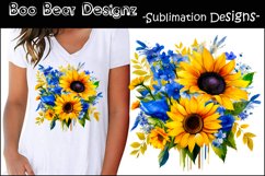 Watercolor Sunflower Sublimation design Product Image 1