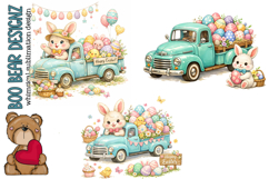 Whimsical Easter Bunny Clipart Product Image 1