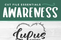 Lupus svg - a lupus awareness svg with heart for crafters Product Image 4