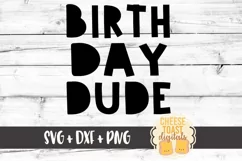 Birthday Dude - Toddler SVG PNG DXF Cut Files Product Image 1