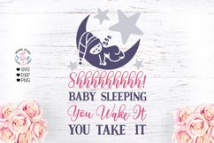 Nursery Cut File - Baby Sleeping Cut File - Sublimation Product Image 1