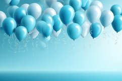 Blue Balloons Background Wallpaper Product Image 1