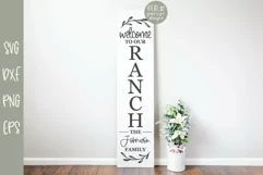 Welcome To Our Ranch - Family Name Sign SVG Product Image 1