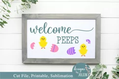 Welcome Peeps SVG, png, eps, sublimation, printable, JPEG Product Image 1