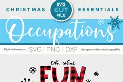 Christmas CNA svg - a CNA Christmas oh what fun design Product Image 6