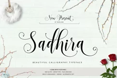 Sadhira Script Calligraphy Typeface - Free Font of The Week Product Image 1