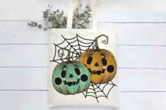 Halloween Pumpkins Sublimation | Carved Pumpkins Design Product Image 2
