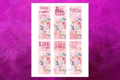 Printable Flower Bookmarks,Printable Flowers Images,Bookmark Product Image 2