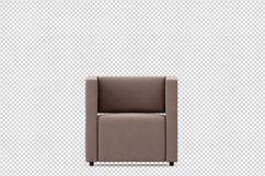 Isometric Arm Chair 3D isolated render Product Image 1