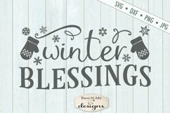 Winter Blessings - Mittens - SVG DXF Files Product Image 2