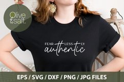 fearless svg, authentic svg. inspirational svg Product Image 4