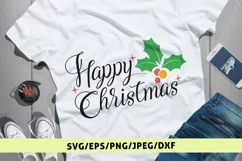 Merry Christmas - Christmas SVG EPS DXF PNG Cutting Files Product Image 1