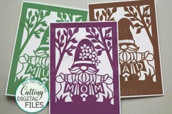 Mom Mum Dad svg cut out card Mothers day Fathers day cards Product Image 1