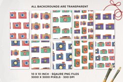 Cameras Watercolor Seamless Patterns Photography Snap Product Image 3