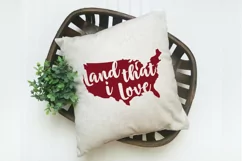 Land that I Love SVG Cut File - Patriotic SVG DXF EPS PNG Product Image 3
