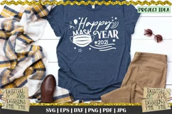 Happy Mask Year svg | Happy New Year svg | 2021 quote Product Image 3