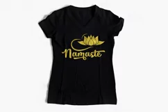 Namaste SVG PNG EPS DXF | Yoga cut file Product Image 2