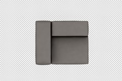 Isometric Arm Chair 3D isolated render Product Image 1