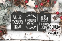 Ornament, Gift Tag, Black, MOCK-UP Product Image 1