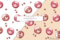 Doughnuts. Seamless pattern. Watercolor Product Image 1