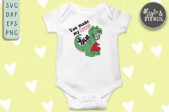 Boy Valentine Dinosaur Heart SVG - PNG, DXF, EPS, SVG Product Image 5