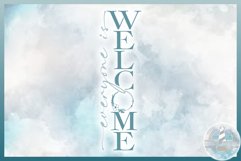 Everyone Is Welcome - Front Door Welcome Sign SVG Product Image 3