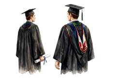 Watercolor Graduation Clipart Collection Bundle Product Image 22