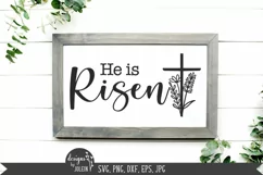 He is Risen Floral Cross SVG, Sublimation, Printable Product Image 2
