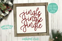 Jingle Jingle Jingle - A Hand Lettered Christmas SVG File Product Image 2