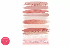 Rose Gold Brush Strokes I Brush Strokes Clipart Product Image 3