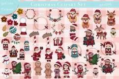 Big Bundle Christmas Clipart Set and Digital paper Product Image 1