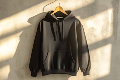 black Sweatshirt Mockup Product Image 1