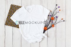 White shirt mock up, Halloween, stock photography Product Image 1