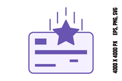 Colored Reward Card Icon Product Image 1